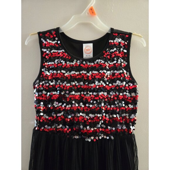 Girls Black Sequin Dress Size M (7-8) – Holiday, Formal, Party Wear - NWOT - Picture 4 of 6